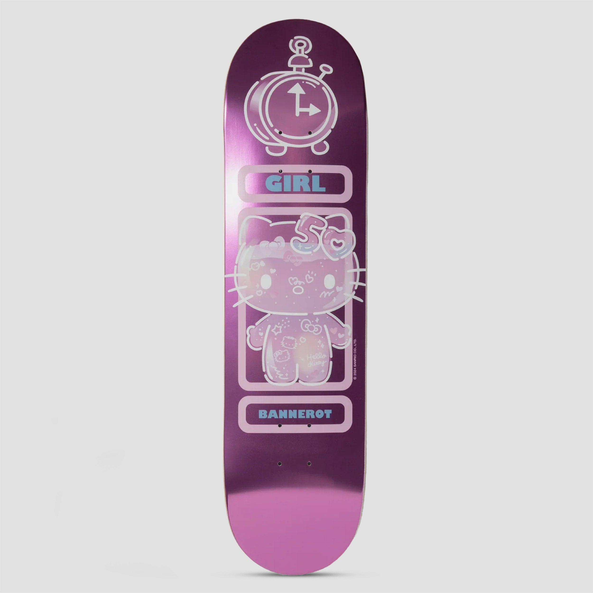 Girl x Hello Kitty 50th Anniversary 8.5 Bannerot Skateboard Deck