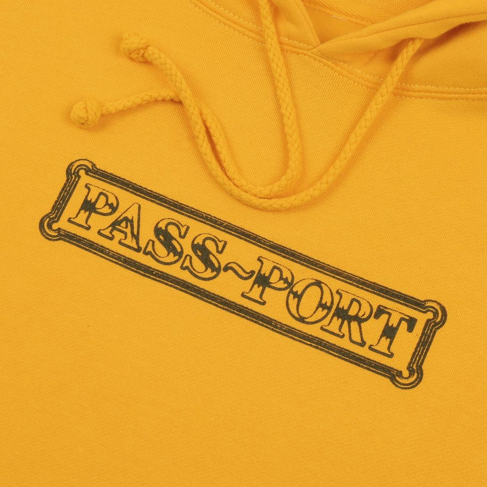 Passport Plaque Hoodie Gold