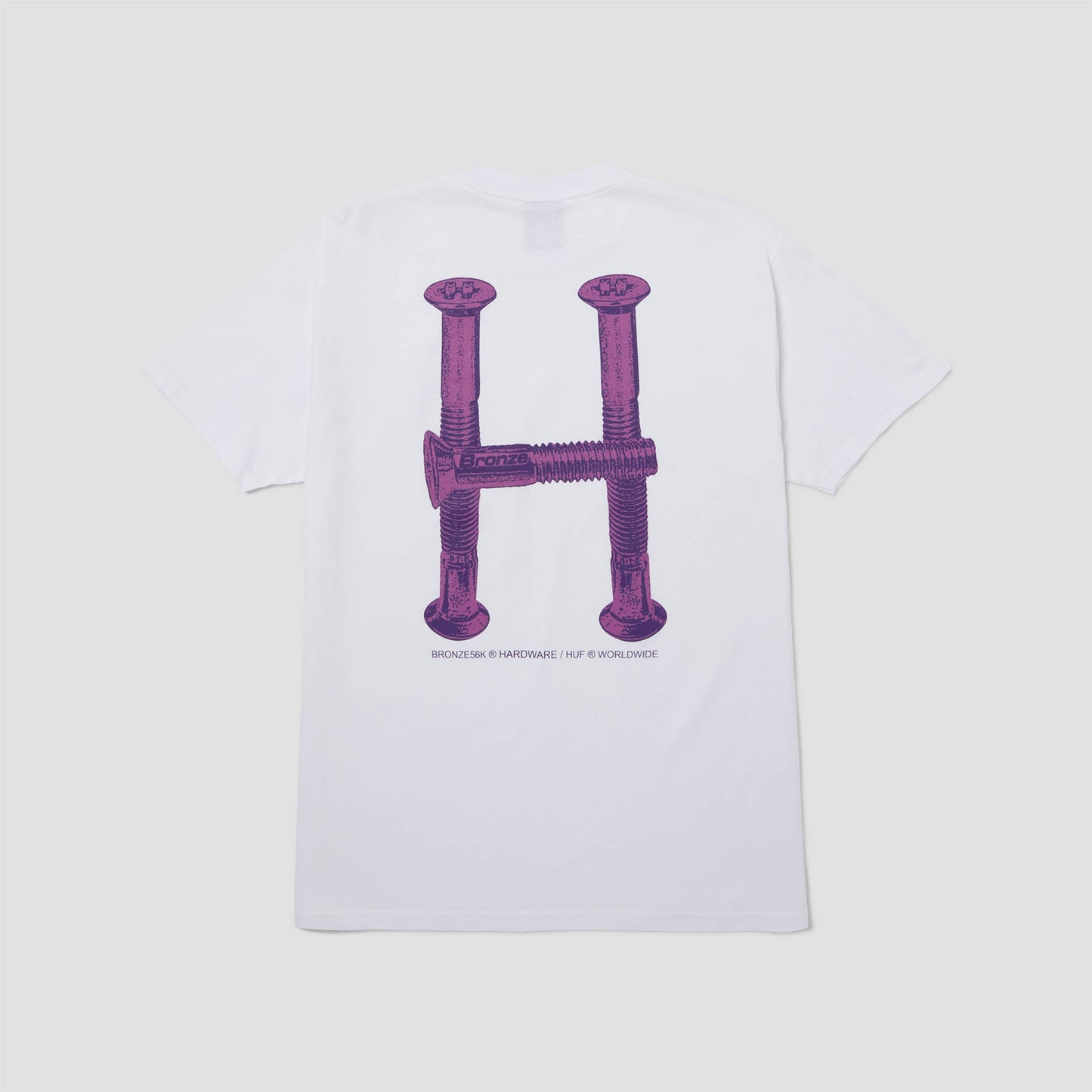 HUF X Bronze H Bolts Triple Triangle Shortsleeve T-Shirt White