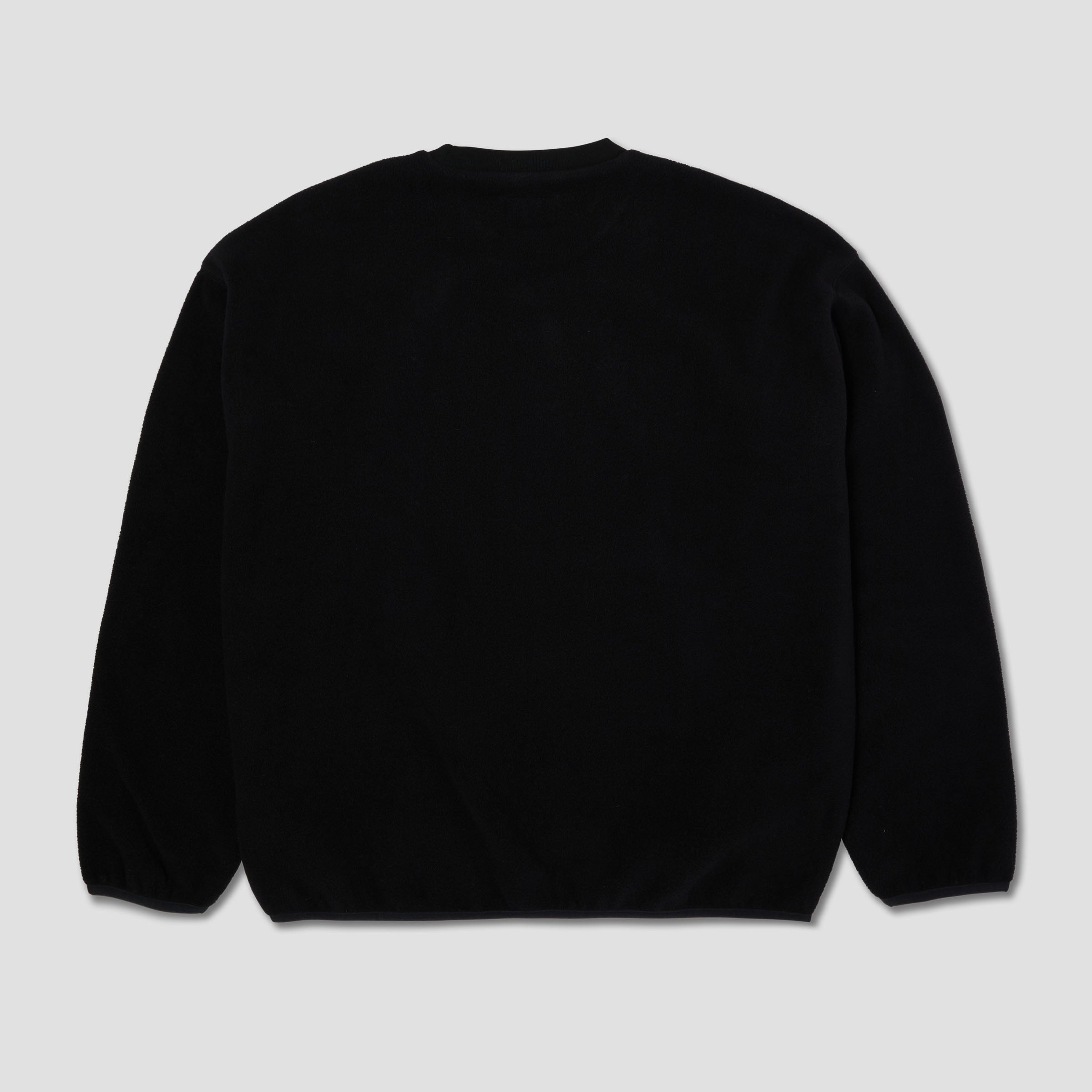 HUF H Dot Polar Fleece Crew Black