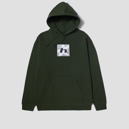 HUF H Star Pullover Hood Hunter Green