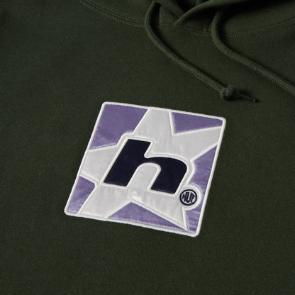 HUF H Star Pullover Hood Hunter Green