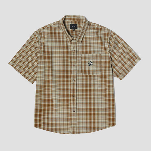 HUF H Star Plaid Shortsleeve Shirt Putty