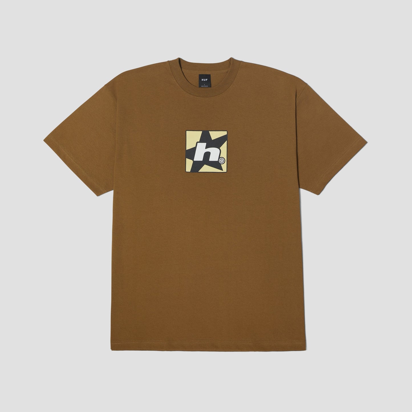 HUF H Star Shortsleeve T-Shirt Mud