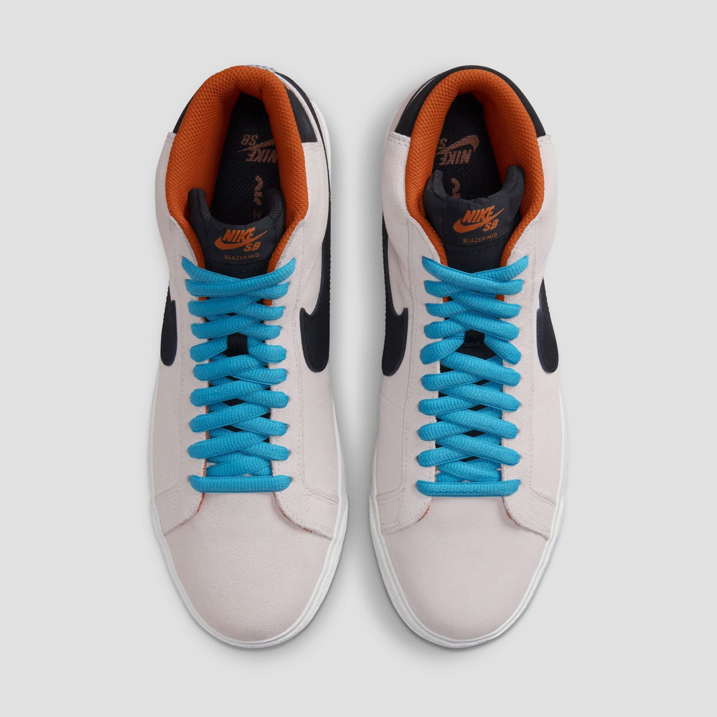 Nike SB Electric Pack Zoom Blazer Mid Electric Skate Shoes Phantom / Black Monarch / Summit White