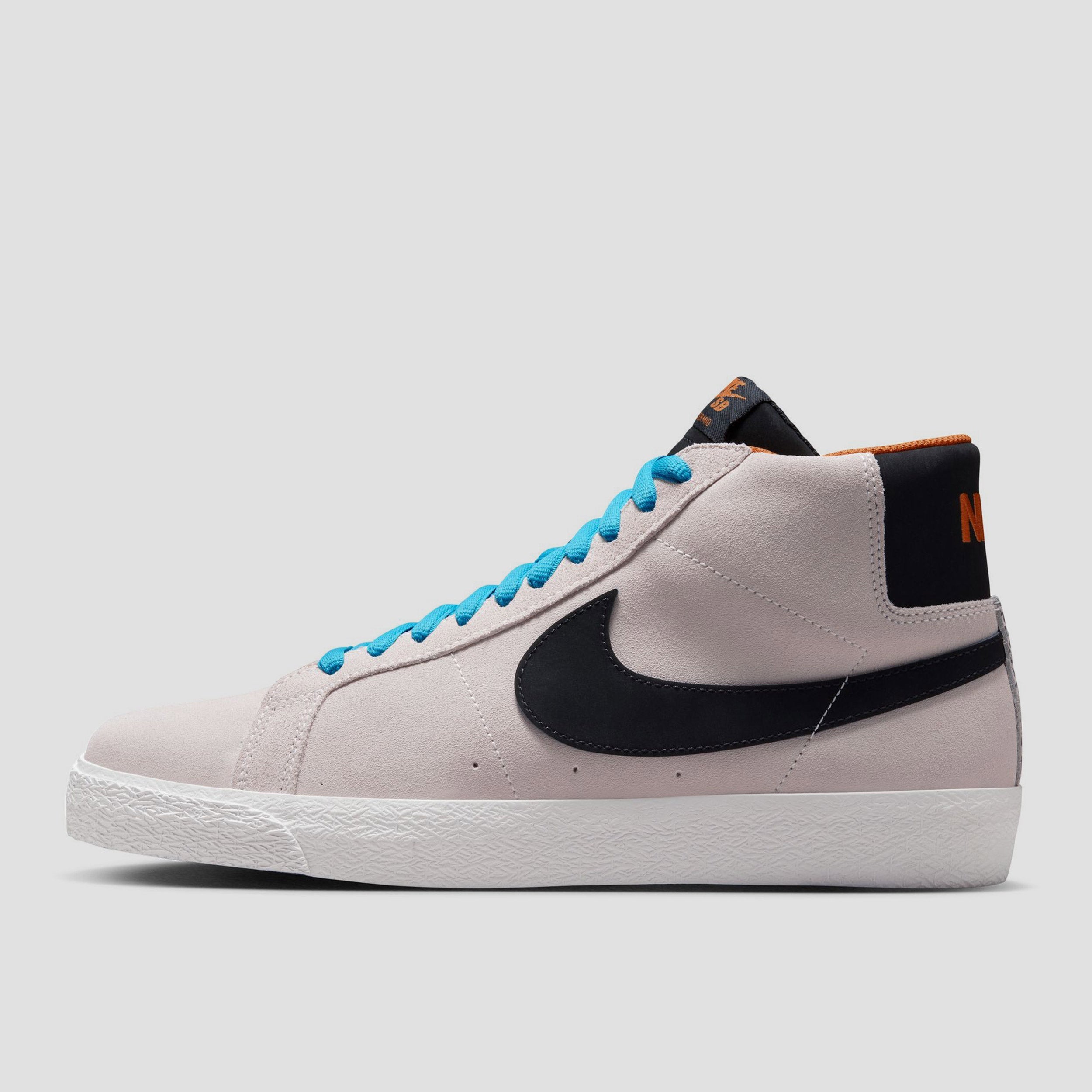 Nike SB Electric Pack Zoom Blazer Mid Electric Skate Shoes Phantom / Black Monarch / Summit White