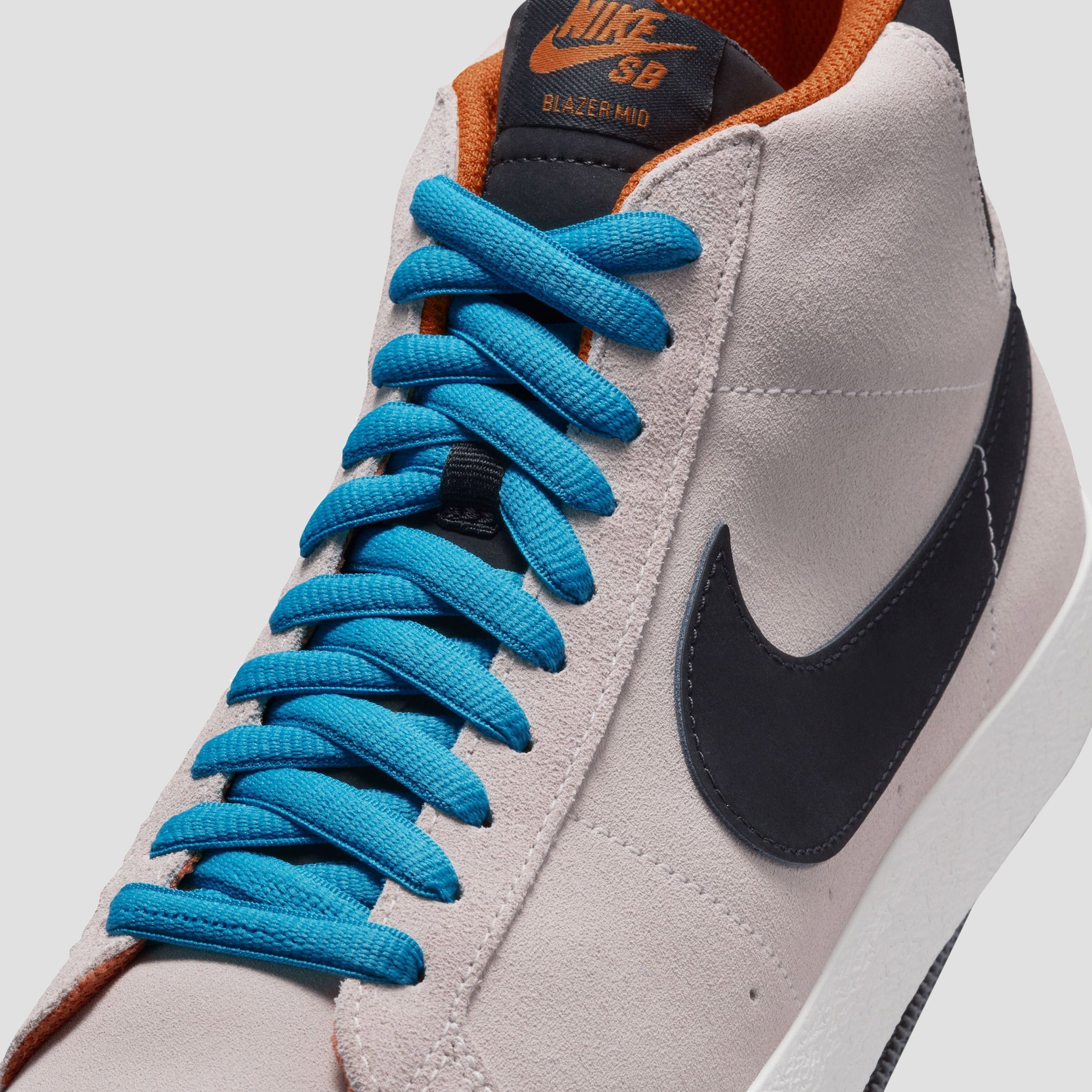 Nike SB Electric Pack Zoom Blazer Mid Electric Skate Shoes Phantom / Black Monarch / Summit White