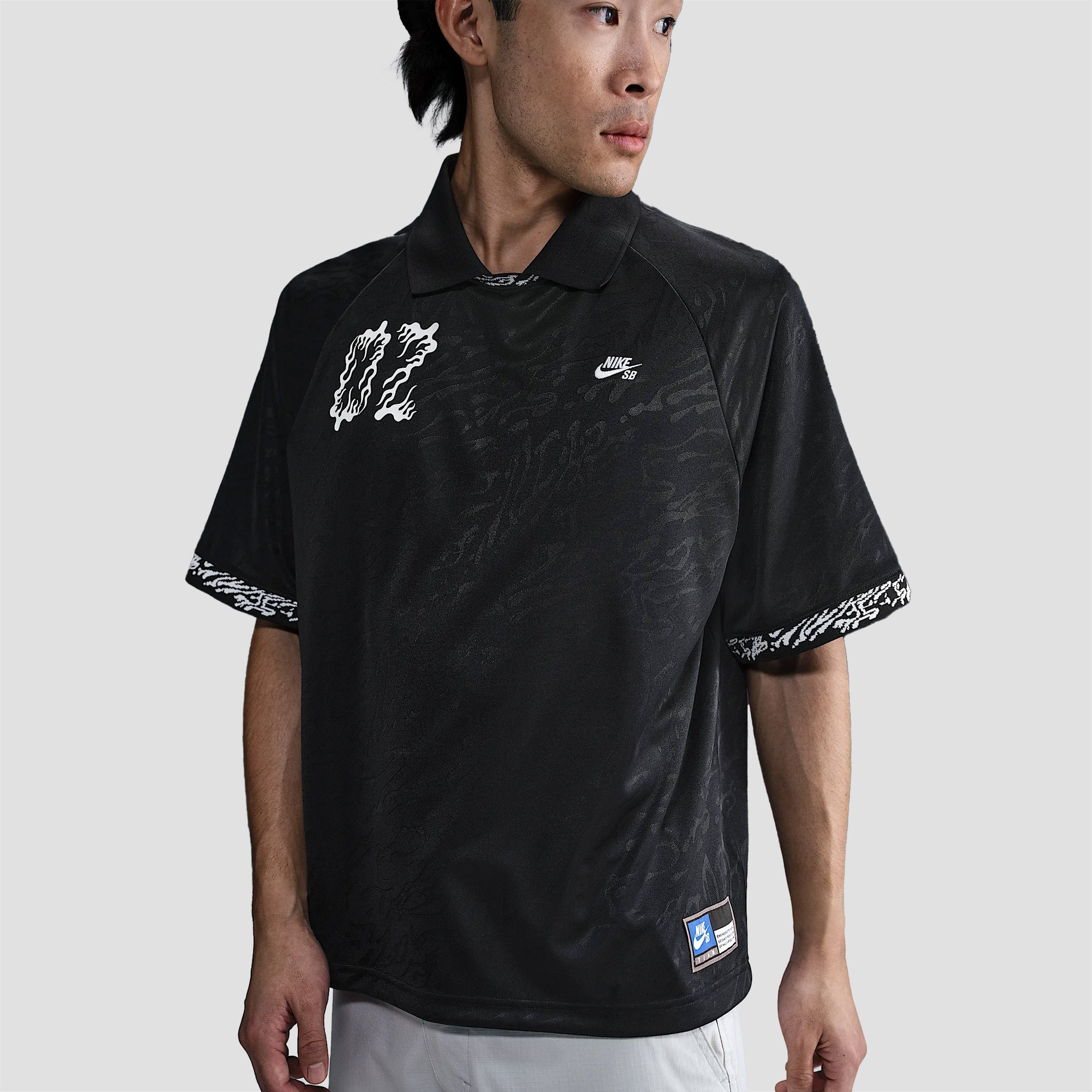 Nike SB Dri-Fit Jacquard Jersey Black / Black / White