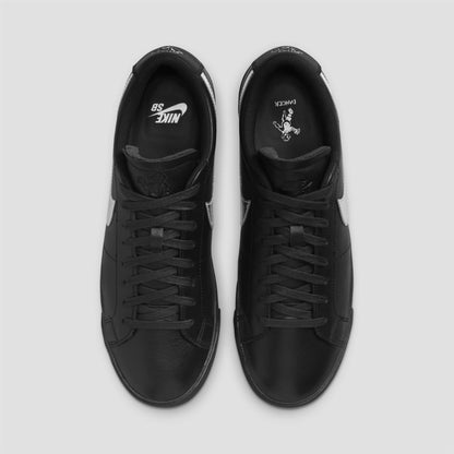 Nike SB x Dancer Zoom Blazer Low Skate Shoes Black / Metallic Silver / Black