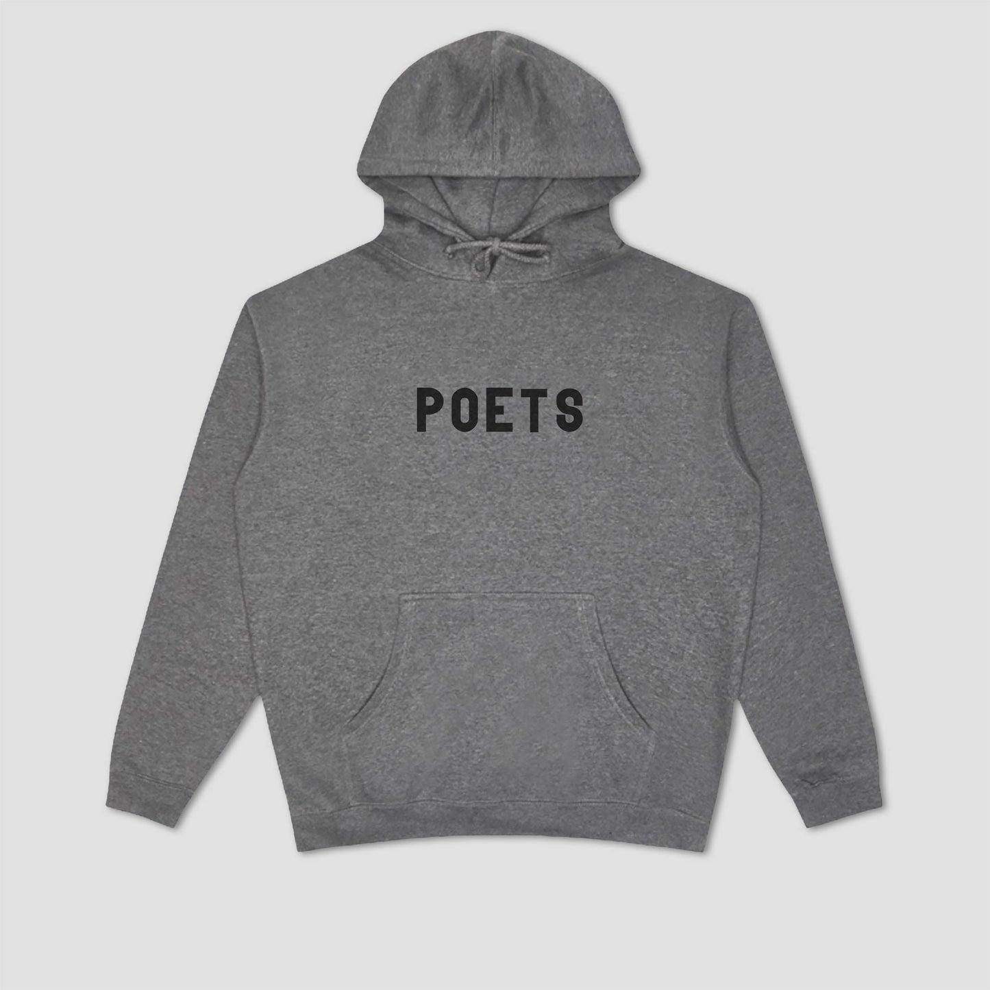 Poets X Danny Minnick OG Flocked Hoodie Heather Grey With Black Flocking