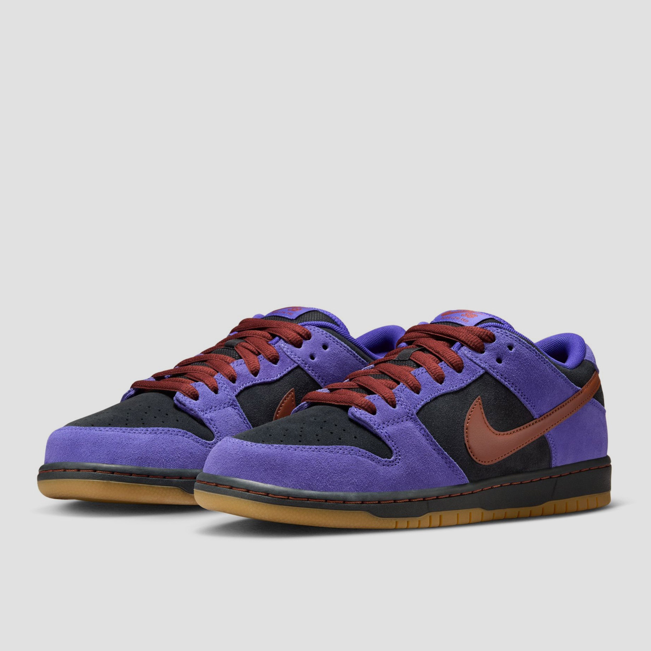 Nike SB Dunk Low Pro Skate Shoes Persian Violet / Cinnamon / Off Noir