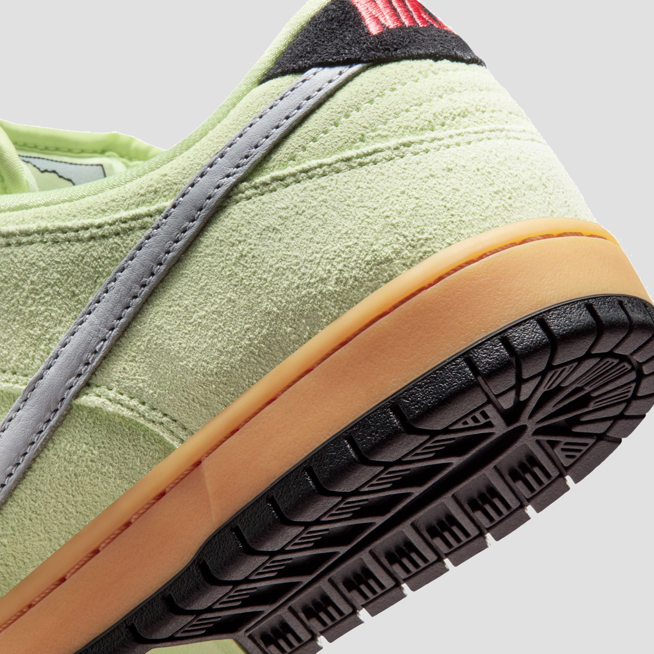 Nike SB Dunk Low Pro PRM Skate Shoes Light Liquid Lime / Wolf Grey / Black