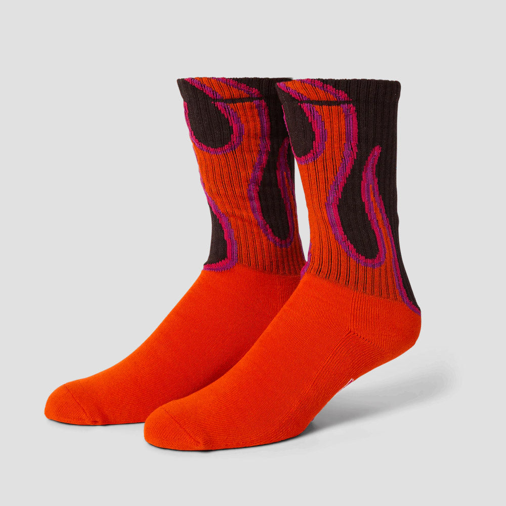 HUF Exhaust Crew Sock Brown