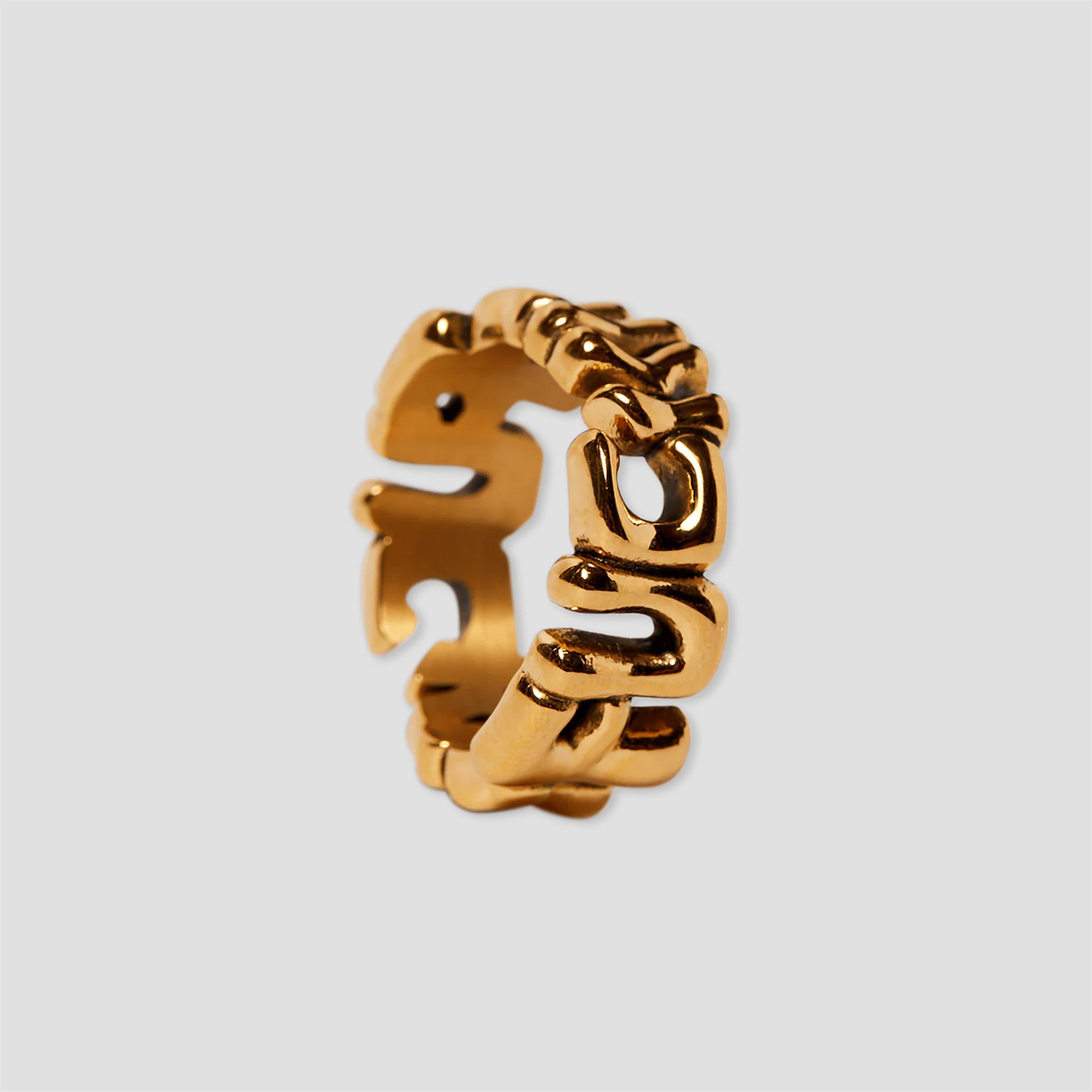 HUF Fuck It Warped Ring Gold