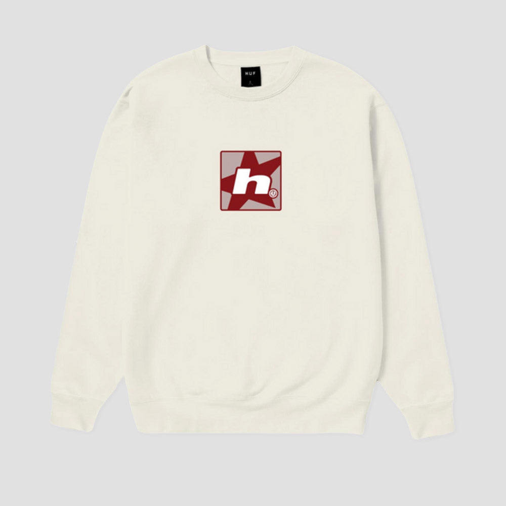 HUF H Star Crew Natural