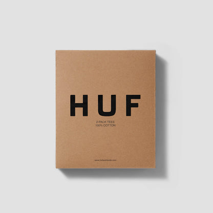 HUF Set 2 Pack T-Shirts Black