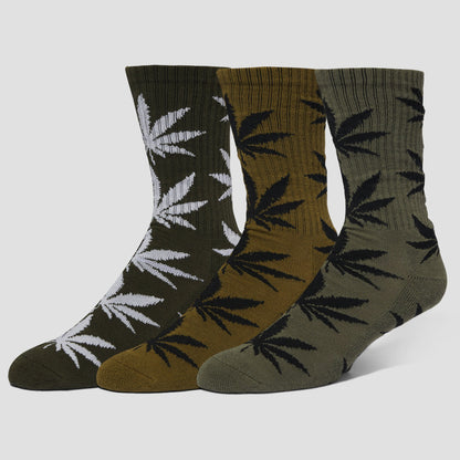 HUF Set 3 Pack Plantlife Sock Multi