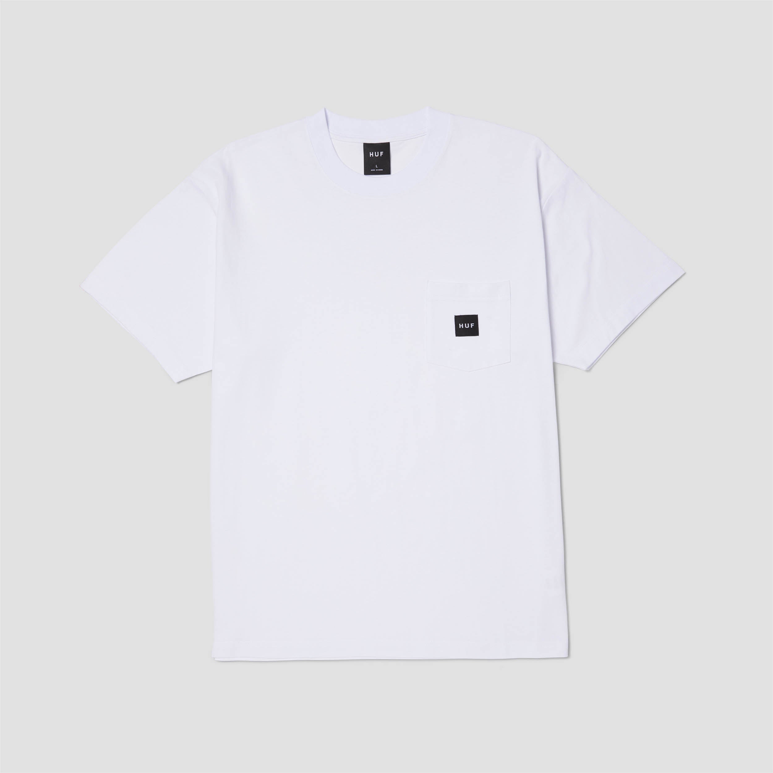 HUF Huf Set Box Logo Shortsleeve Pocket T-Shirt White