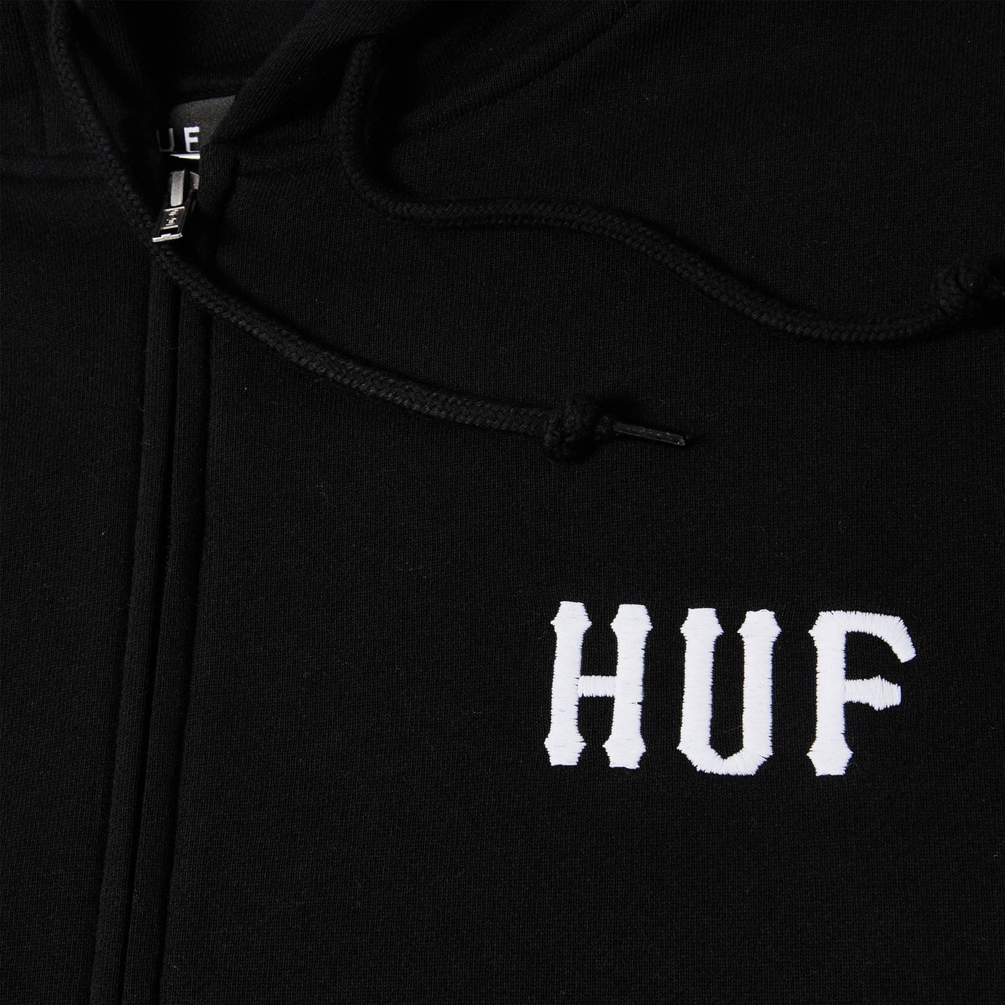 HUF Set Classic Logo Full Zip Hood Black