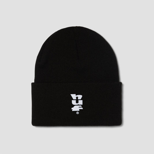 HUF Set Megablast Cuff Beanie Black