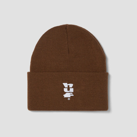 HUF Set Megablast Cuff Beanie Brown