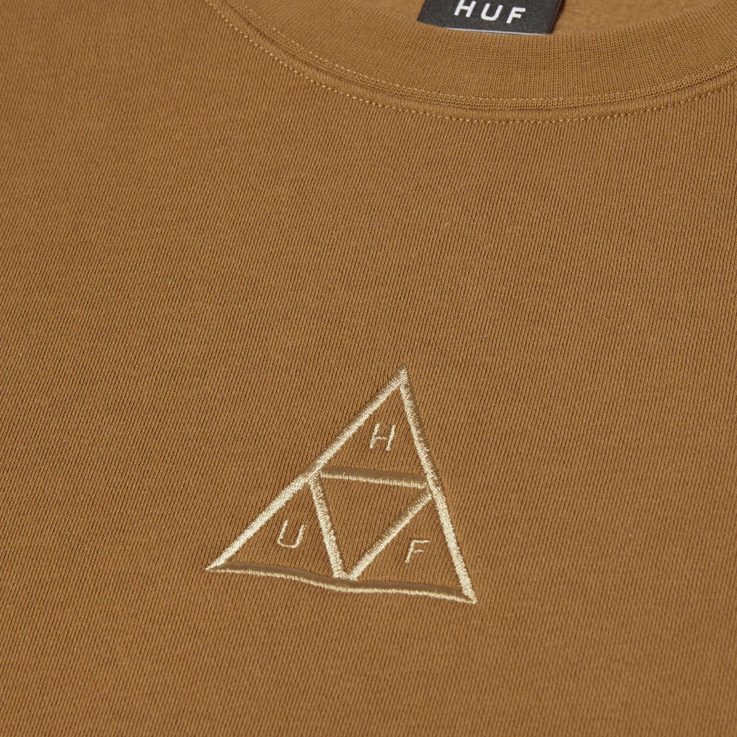 Huf Set Triple Triangle Crewneck Camel