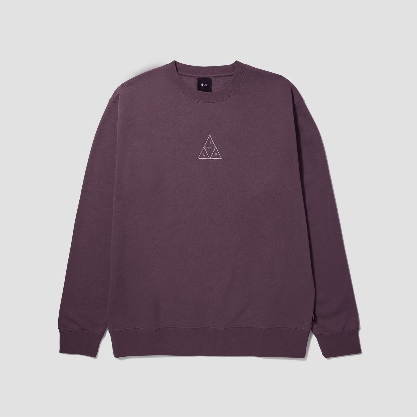 HUF Set Triple Triangle Crew Raisin