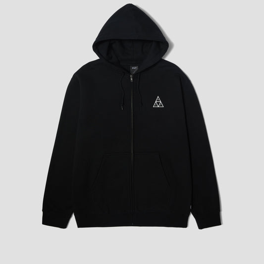 HUF Set TT Full Zip Hood Black