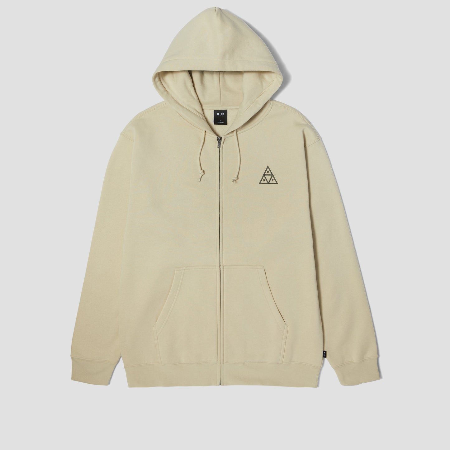 HUF Set TT Full Zip Hood Stone