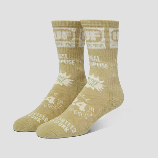 HUF TV Crew Sock Green