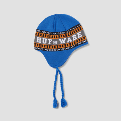 HUF X Bronze Flap Beanie Blue