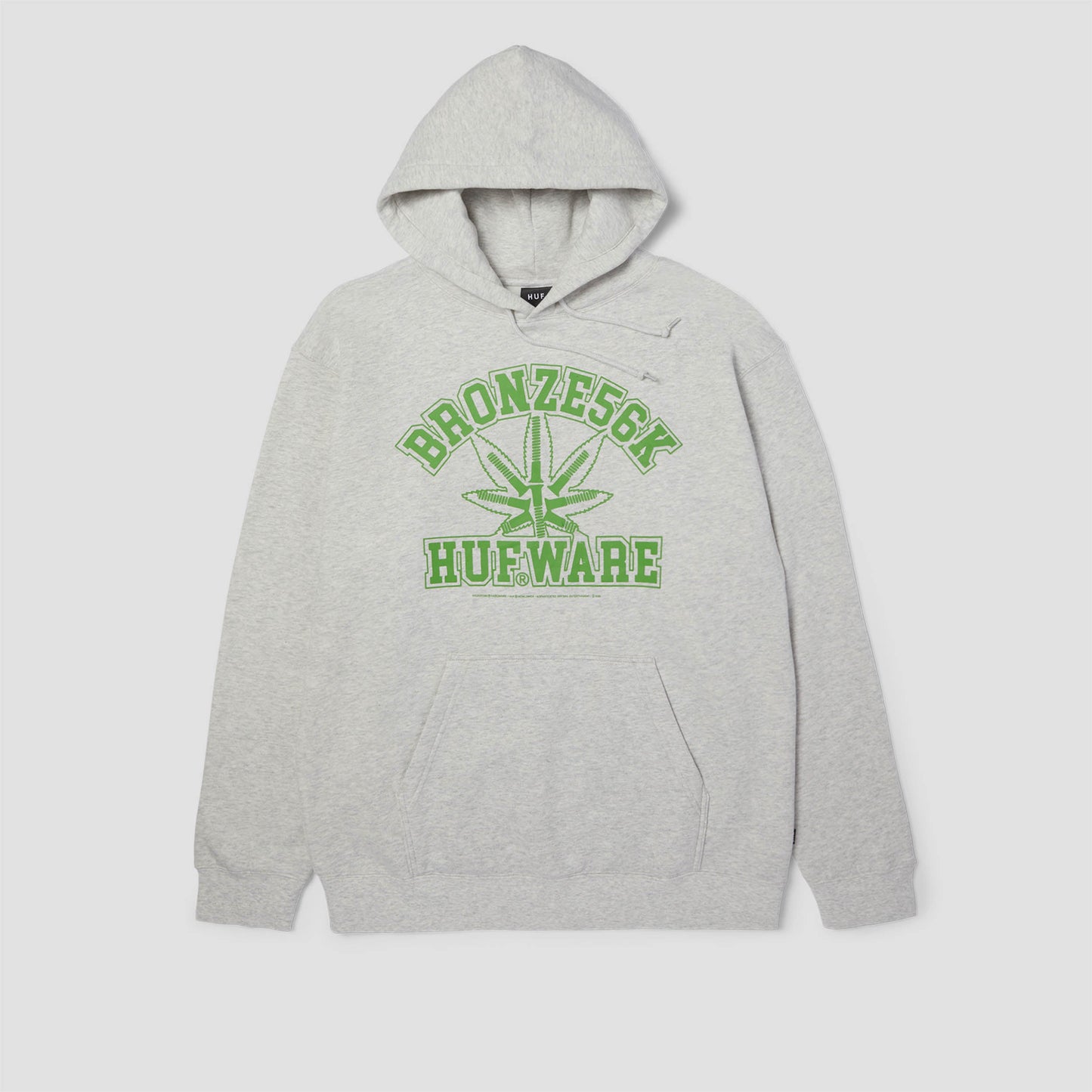 HUF X Bronze Plantware Pullover Hoodie Ash