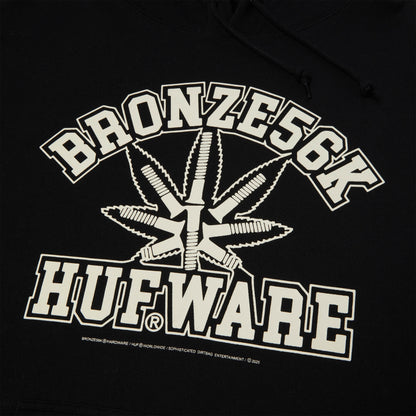 HUF X Bronze Plantware Pullover Hoodie Black