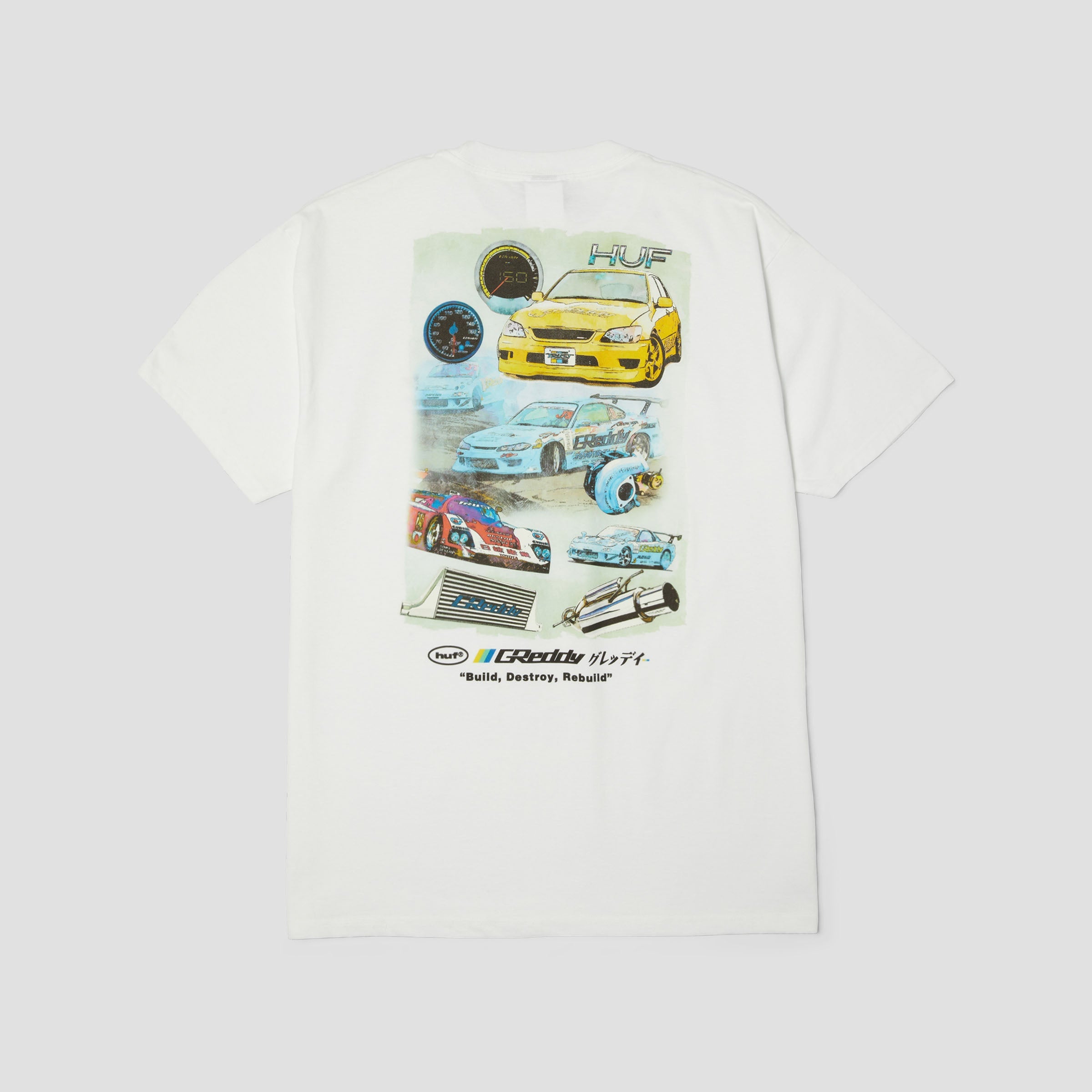 HUF x GReddy Parts T-Shirt White