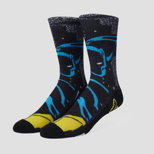 HUF City Prowling Crew Socks Black