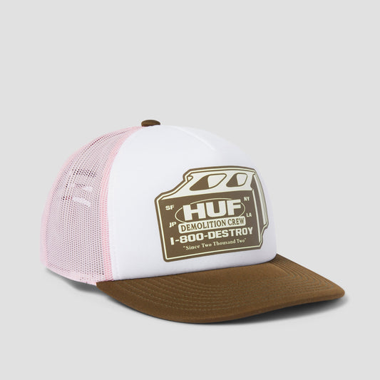 Huf Demolition Crew Trucker Hat Pink