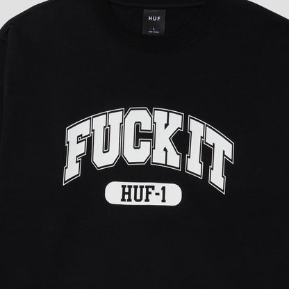 Huf Fuck It Crewneck Black