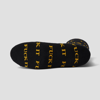 Huf Fuck It Socks Black/Orange