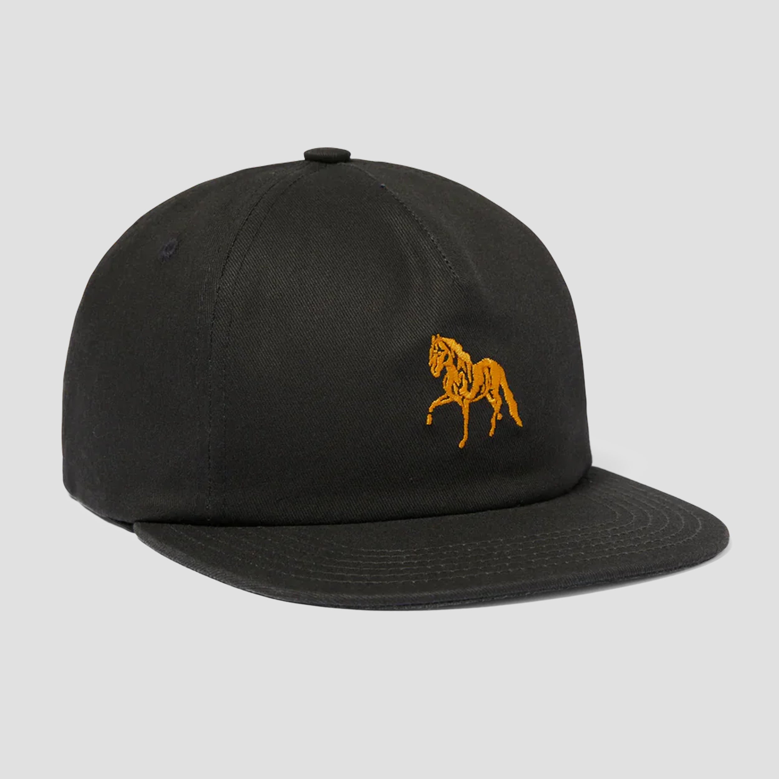 HUF Small Horse Snapback Black