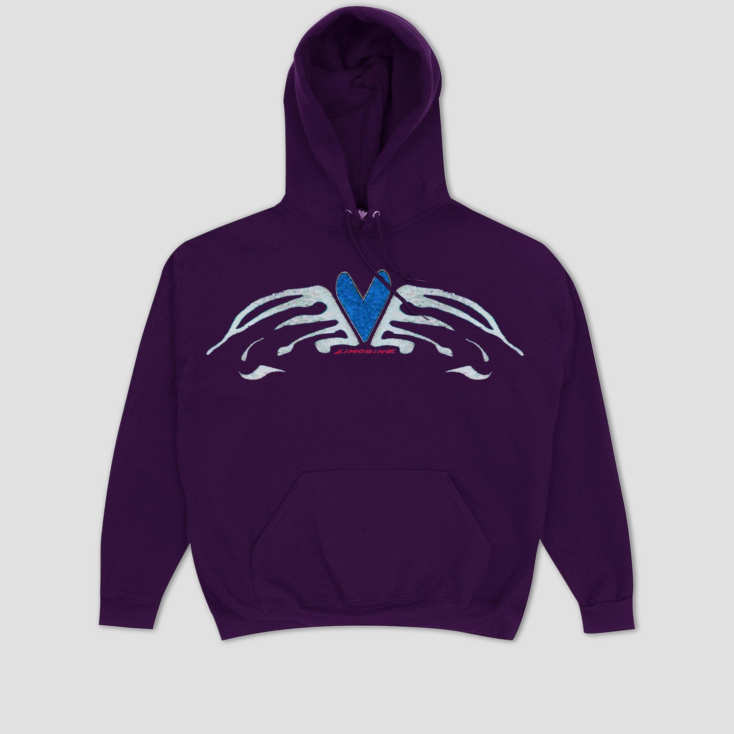 Limosine Heart Wings Hood Dark Purple