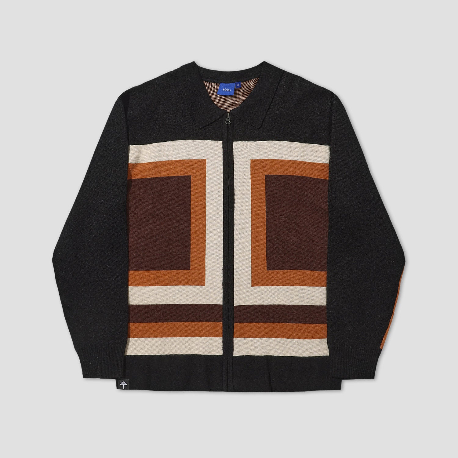 Helas Nile Zipped Knit Polo Multi