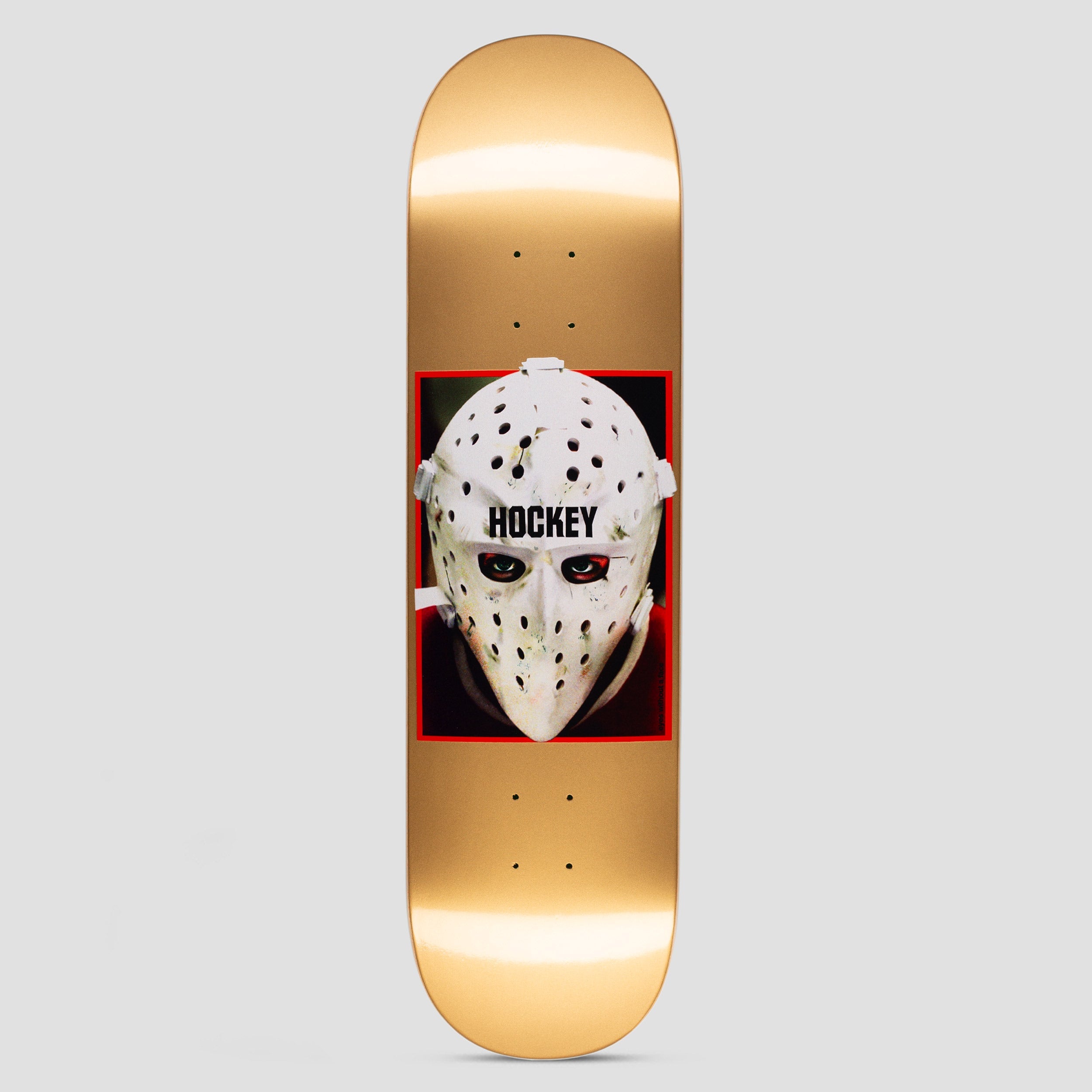Hockey 8.5 War on Ice Shape 1 Skateboard Deck Metallic Gold