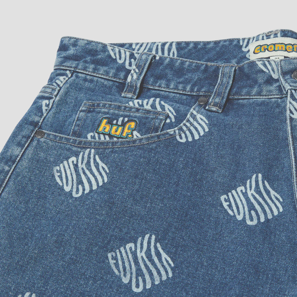Huf Cromer Print Pant Blue