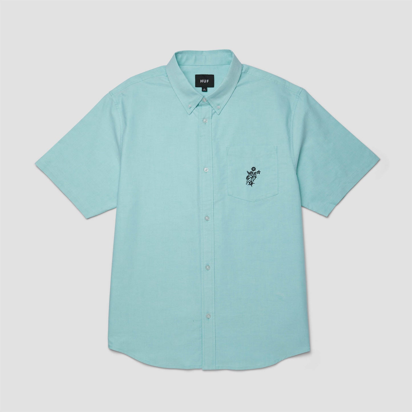 HUF Icarus Shortsleeve Oxford Shirt Diffused Jade