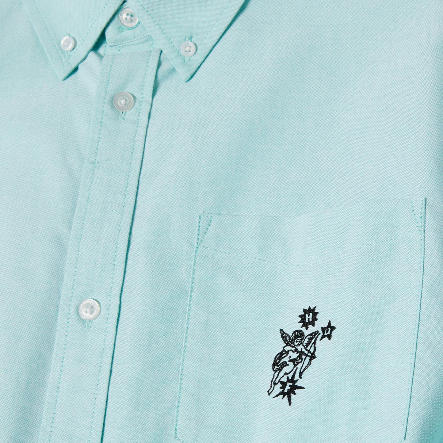 HUF Icarus Shortsleeve Oxford Shirt Diffused Jade