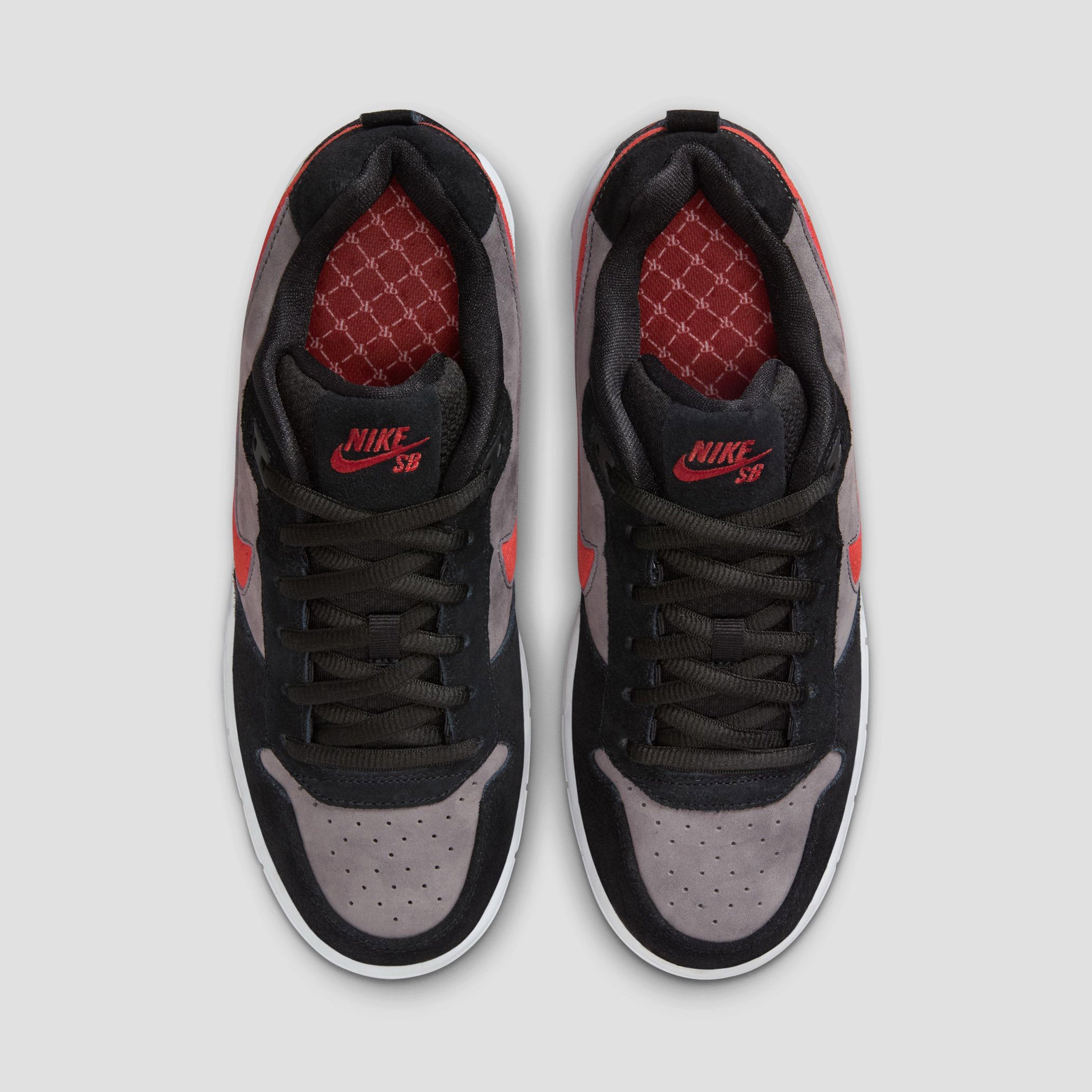 Nike SB Zoom Air Low P-Rod Skate Shoes Black / Varsity Red / Flint Grey / Black