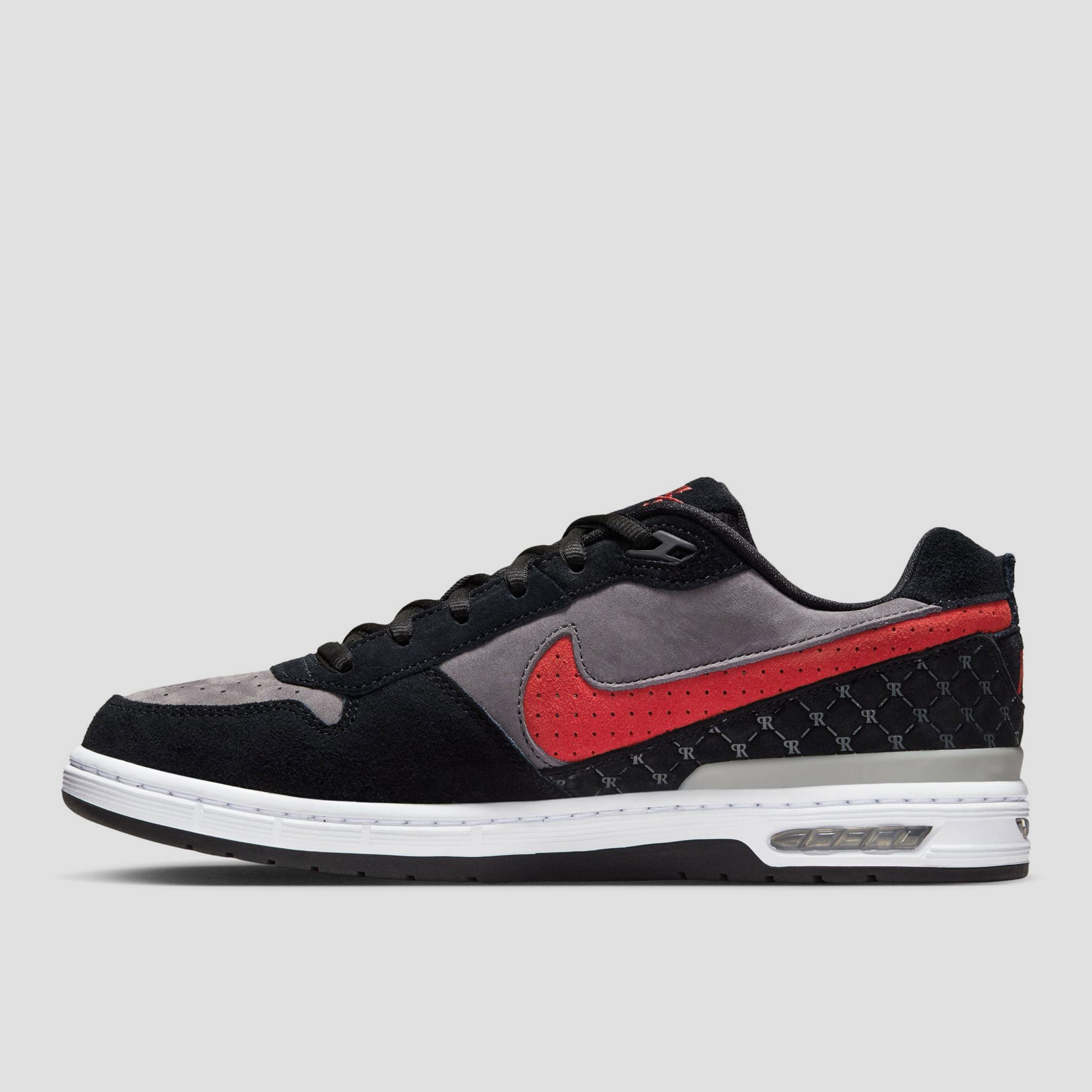 Nike SB Zoom Air Low P-Rod Skate Shoes Black / Varsity Red / Flint Grey / Black