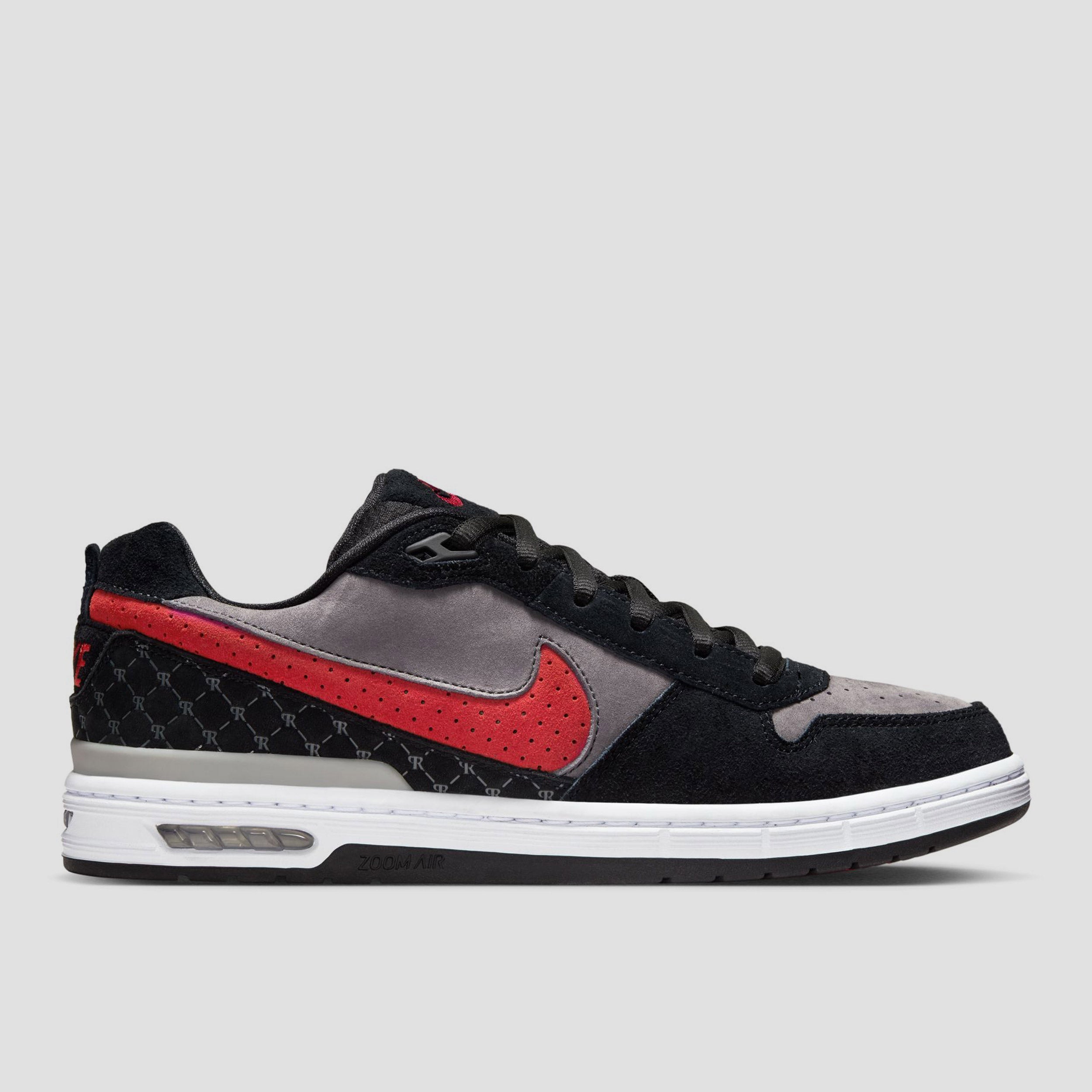 Nike SB Zoom Air Low P-Rod Skate Shoes Black / Varsity Red / Flint Grey / Black