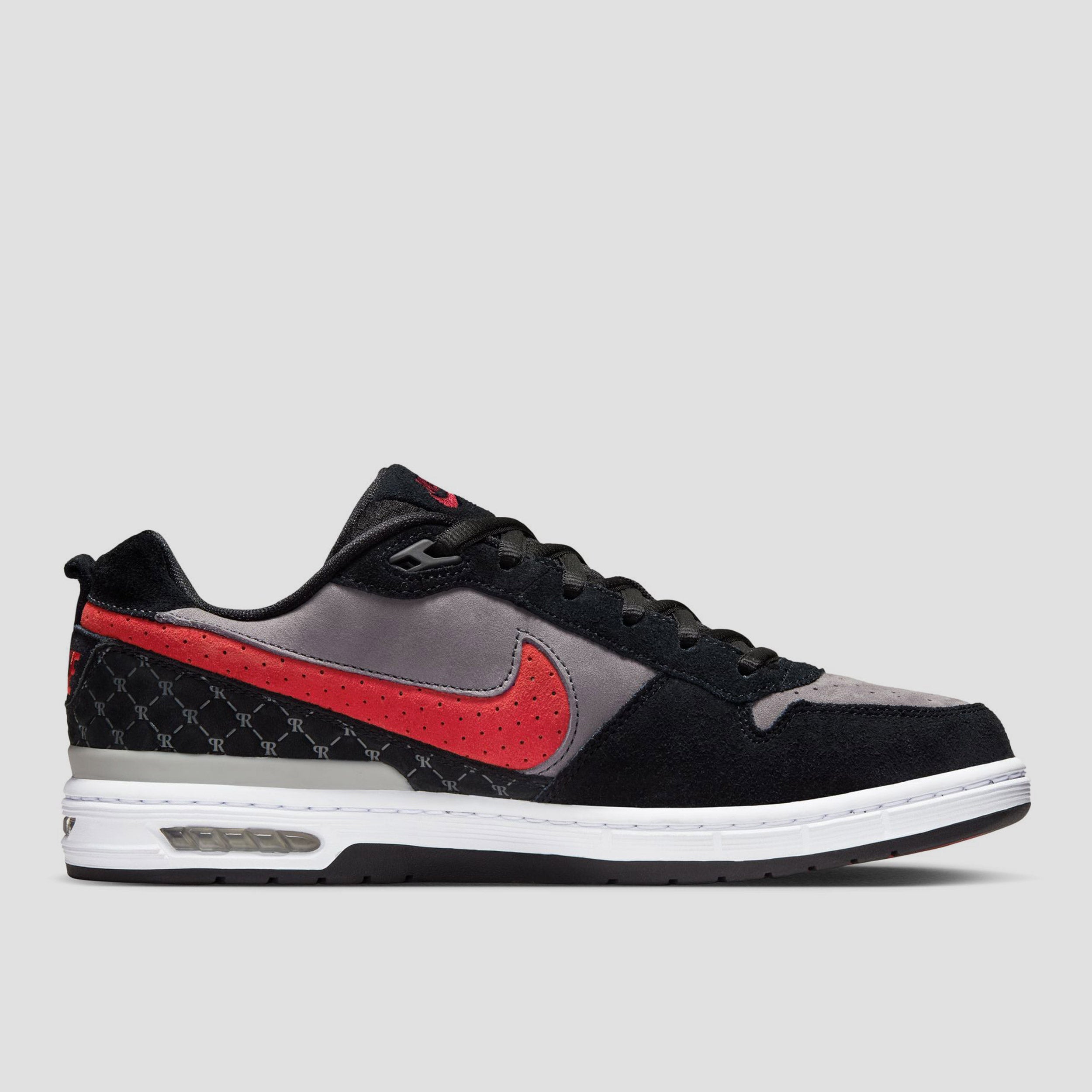 Nike SB Zoom Air Low P-Rod Skate Shoes Black / Varsity Red / Flint Grey / Black