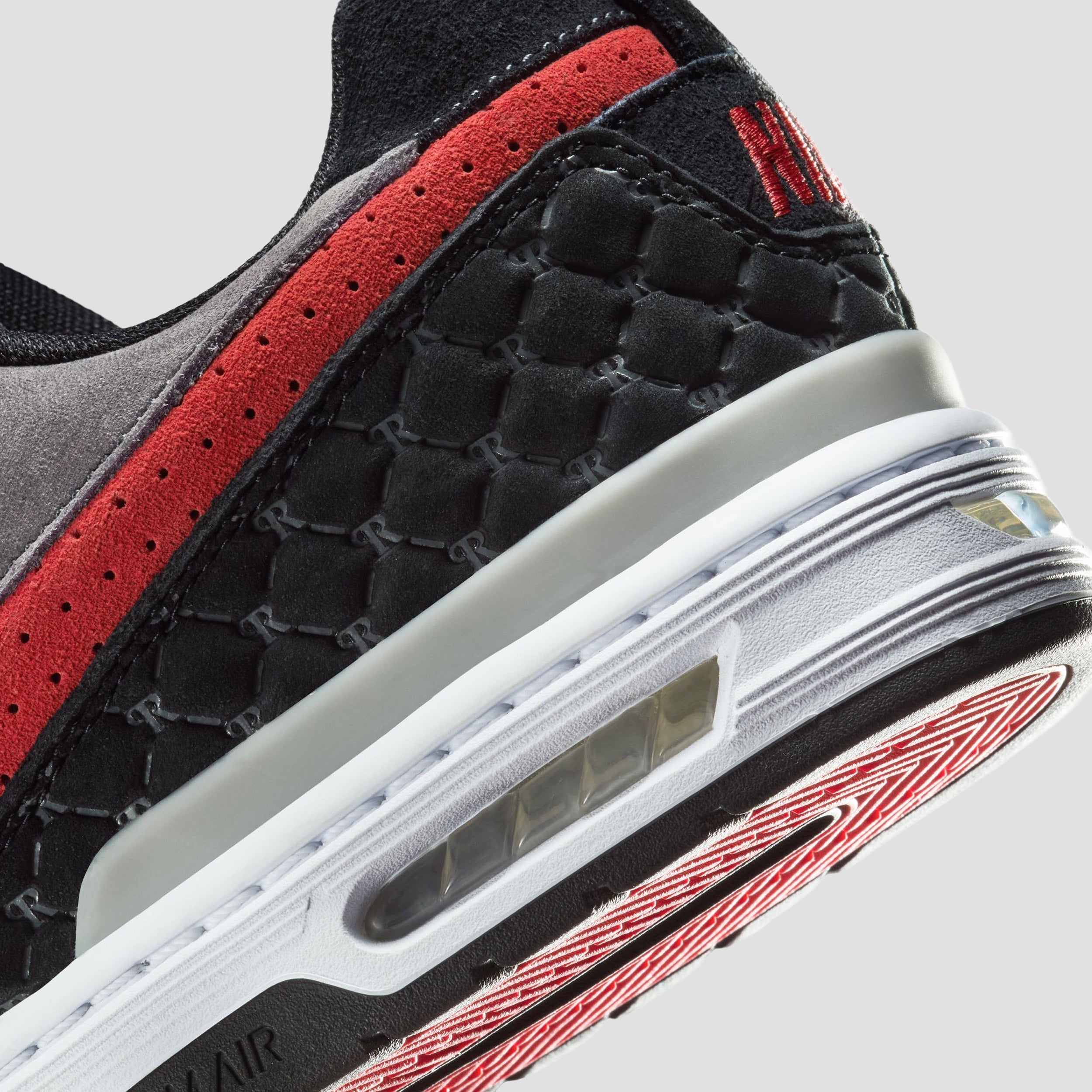Nike SB Zoom Air Low P-Rod Skate Shoes Black / Varsity Red / Flint Grey / Black